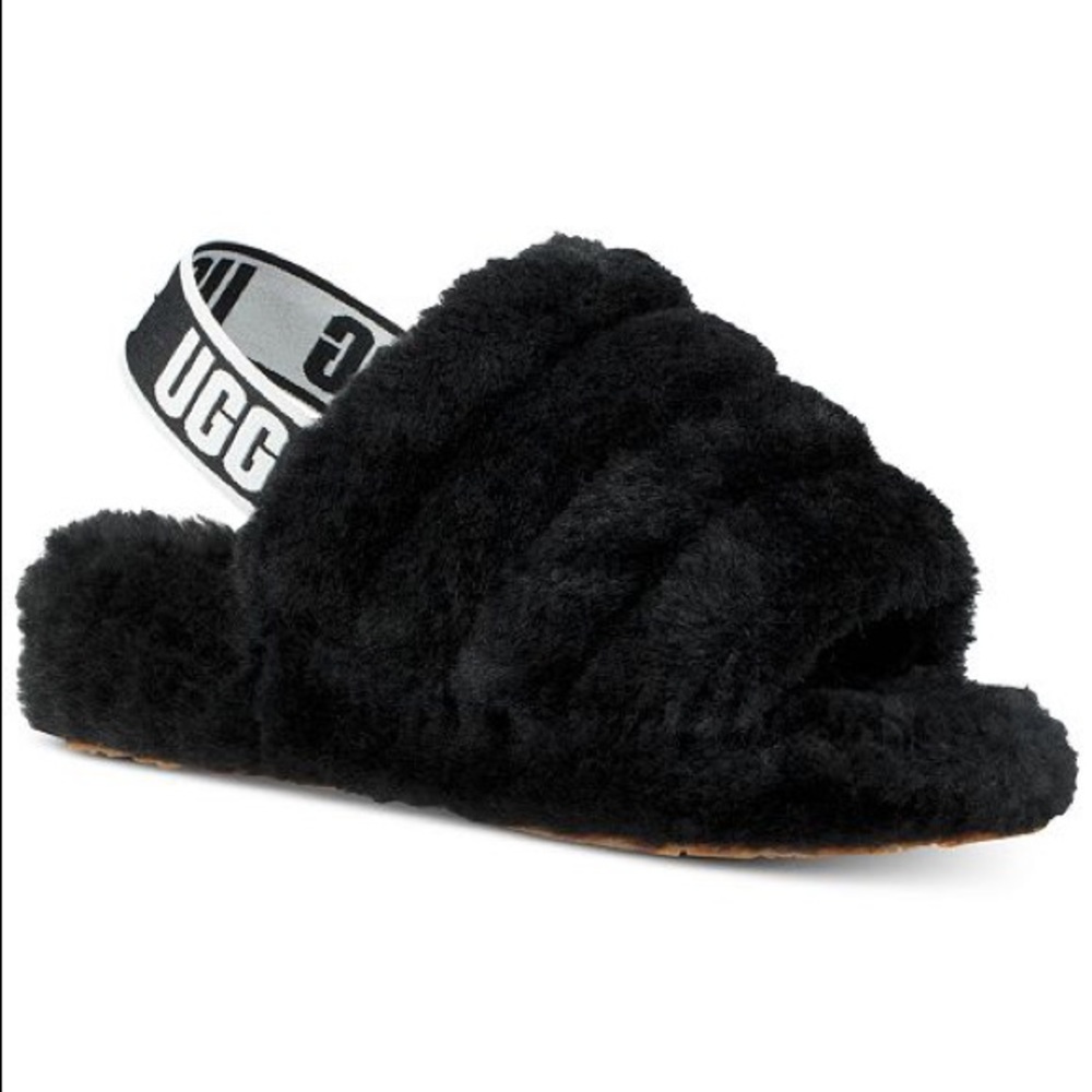 Ugg slides black